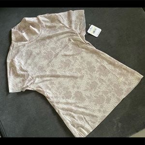 BNWT Free People Printed Mesh Baby Tee